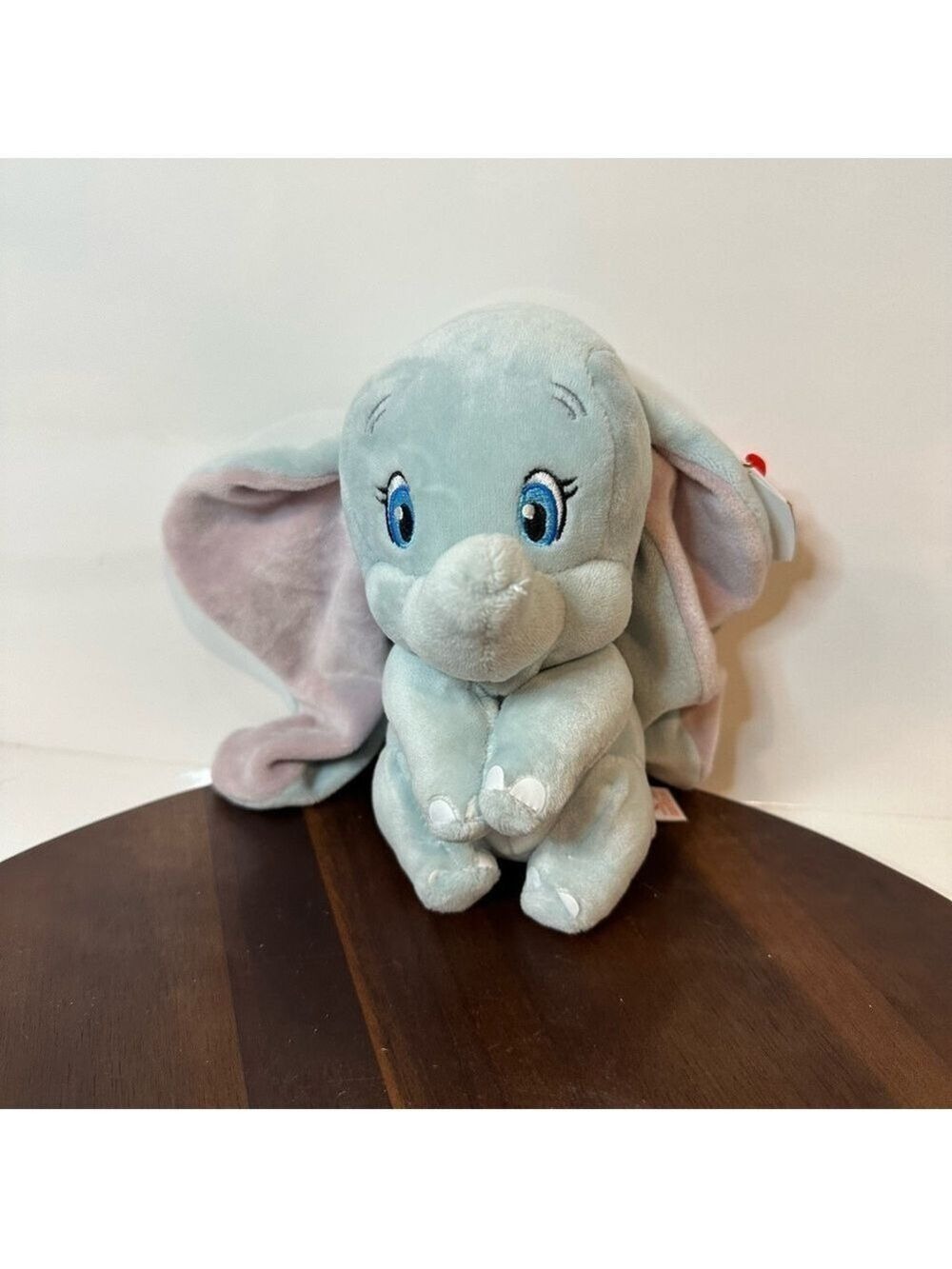 TY Beanie Babies Disney Dumbo Elephant Plush MWMT Heart Tag Blue